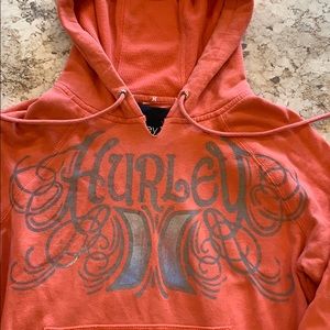 Hurley coral sweatshirt size medium